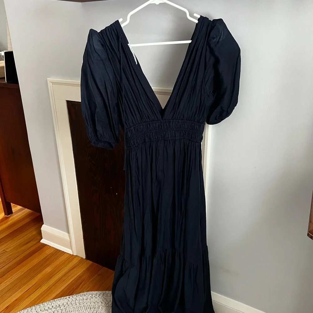 Floaty Plunge Midi Dress size S - Picture 5 of 6